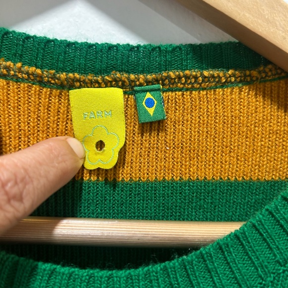 FARM Rio  Striped cropped Sweater - Picture 3 of 5